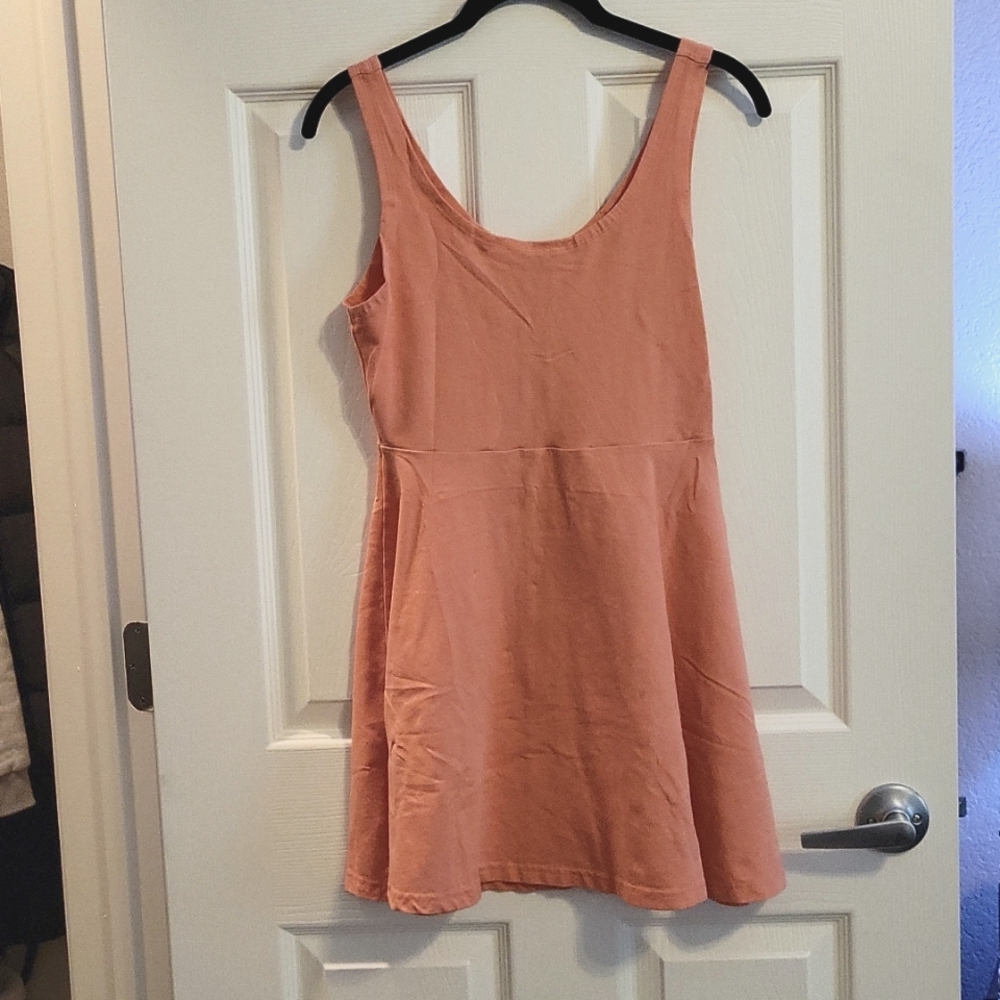 Express Coral Skater Dress